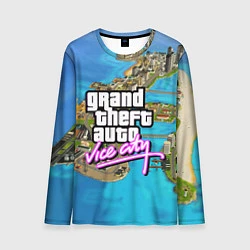 Лонгслив мужской GRAND THEFT AUTO:VICE CITY, цвет: 3D-принт