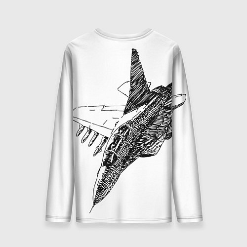 Мужской лонгслив ВВС России / 3D-принт – фото 2