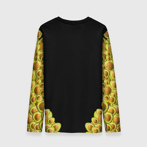 Мужской лонгслив Авокадо / 3D-принт – фото 2