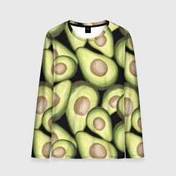 Лонгслив мужской Avocado background, цвет: 3D-принт