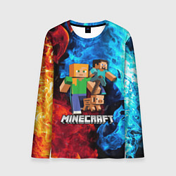 Лонгслив мужской Minecraft Майнкрафт, цвет: 3D-принт