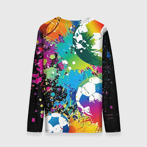 Мужской лонгслив Football Paints / 3D-принт – фото 2