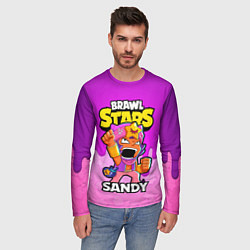 Лонгслив мужской BRAWL STARS SANDY, цвет: 3D-принт — фото 2
