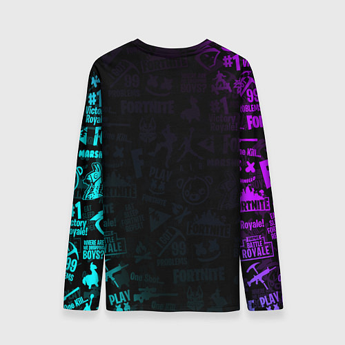 Мужской лонгслив Fortnite x Marshmello x Games / 3D-принт – фото 2
