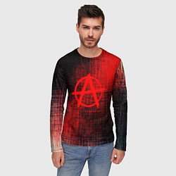 Лонгслив мужской АНАРХИЯ, цвет: 3D-принт — фото 2