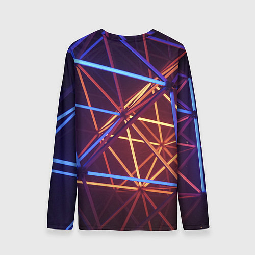 Мужской лонгслив Линии / 3D-принт – фото 2