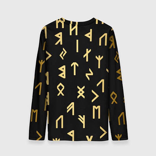 Мужской лонгслив РУНЫ / 3D-принт – фото 2