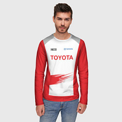 Лонгслив мужской Toyota Driver, цвет: 3D-принт — фото 2
