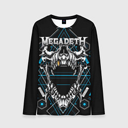 Лонгслив мужской Megadeth, цвет: 3D-принт