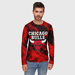 Лонгслив мужской CHICAGO BULLS, цвет: 3D-принт — фото 2