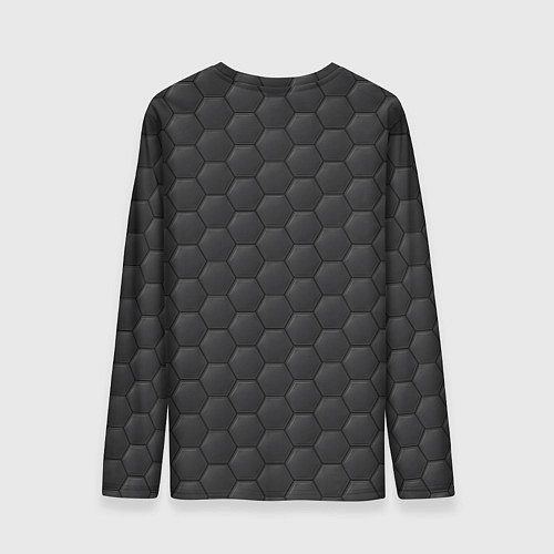 Мужской лонгслив Чёрная броня / 3D-принт – фото 2