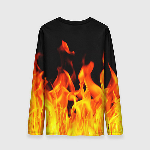 Мужской лонгслив ОГНЕННЫЙ / 3D-принт – фото 2