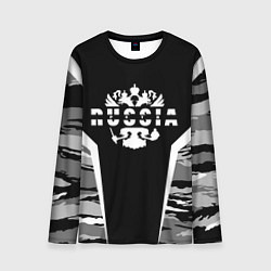 Мужской лонгслив Пётр - камуфляж