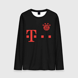 Лонгслив мужской FC Bayern Munchen 20-21 - black, цвет: 3D-принт