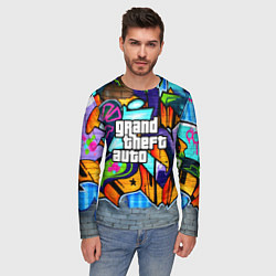 Лонгслив мужской GTA, цвет: 3D-принт — фото 2