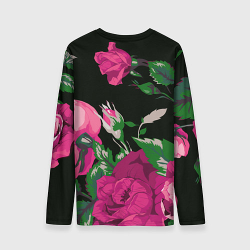 Мужской лонгслив Розы / 3D-принт – фото 2