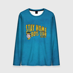 Мужской лонгслив Stay home boys club