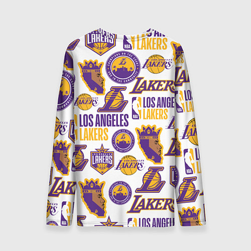 Мужской лонгслив LAKERS LOGO / 3D-принт – фото 2