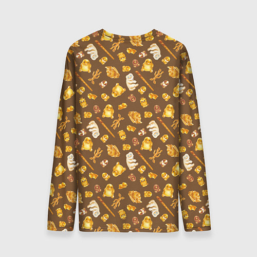 Мужской лонгслив Kowalski Bakery Choco Pattern / 3D-принт – фото 2