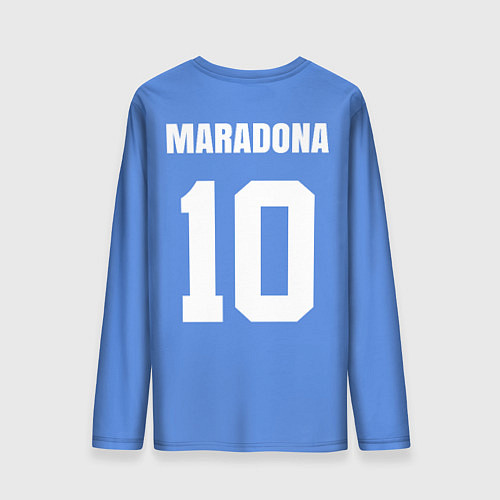 Мужской лонгслив Диего Марадона Наполи Ретро / 3D-принт – фото 2