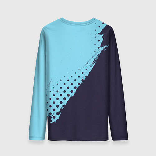 Мужской лонгслив AMONG US - Черный Котик / 3D-принт – фото 2