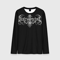 Лонгслив мужской Deathmetal, цвет: 3D-принт