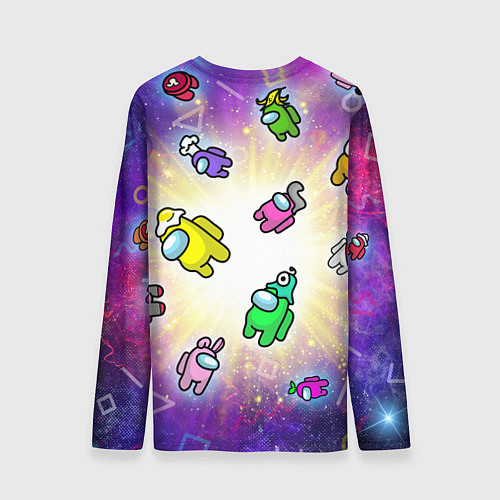 Мужской лонгслив Among us - просто космос / 3D-принт – фото 2
