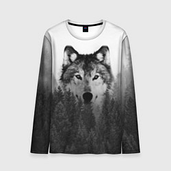 Лонгслив мужской Волк, цвет: 3D-принт