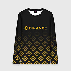 Лонгслив мужской BINANCE БИНАНС БИРЖА, цвет: 3D-принт