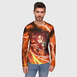 Лонгслив мужской КЛИНОК РАССЕКАЮЩИЙ ДЕМОНОВ, цвет: 3D-принт — фото 2