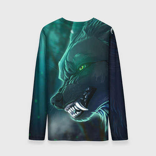 Мужской лонгслив ВОЛЧИЙ ОСКАЛ / 3D-принт – фото 2