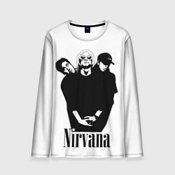 Лонгслив мужской Nirvana Группа, цвет: 3D-принт