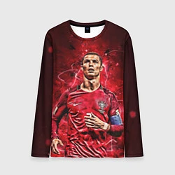 Лонгслив мужской Cristiano Ronaldo Portugal, цвет: 3D-принт