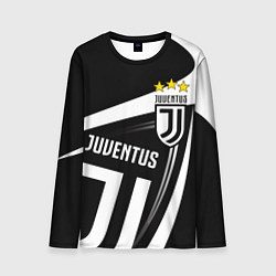 Лонгслив мужской JUVENTUS ЮВЕНТУС ПОЛОСЫ, цвет: 3D-принт