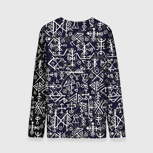Мужской лонгслив Руны / 3D-принт – фото 2