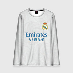 Лонгслив мужской Реал Мадрид форма 20212022, цвет: 3D-принт