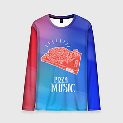 Мужской лонгслив PIZZA MUSIC