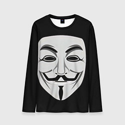 Лонгслив мужской Guy Fawkes, цвет: 3D-принт