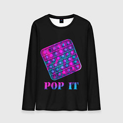 Лонгслив мужской НЕОНОВЫЙ POP it, цвет: 3D-принт