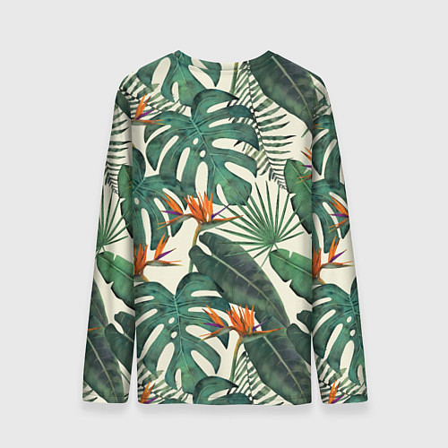 Мужской лонгслив Тропический паттерн / 3D-принт – фото 2