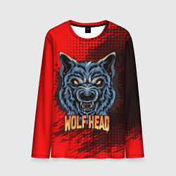 Мужской лонгслив Wolf head
