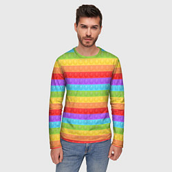 Лонгслив мужской ПОП ИТ POP IT, цвет: 3D-принт — фото 2