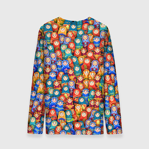 Мужской лонгслив Матрёшки / 3D-принт – фото 2