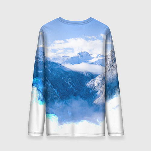 Мужской лонгслив Печать Велеса Волчья лапа / 3D-принт – фото 2