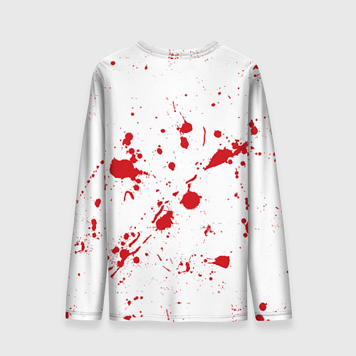 Мужской лонгслив Dexter logo Декстер брызги крови / 3D-принт – фото 2