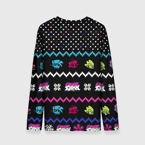 Мужской лонгслив FRIDAY NIGHT FUNKIN CHRISTMAS / 3D-принт – фото 2