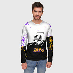 Лонгслив мужской Коби Брайант Los Angeles Lakers,, цвет: 3D-принт — фото 2