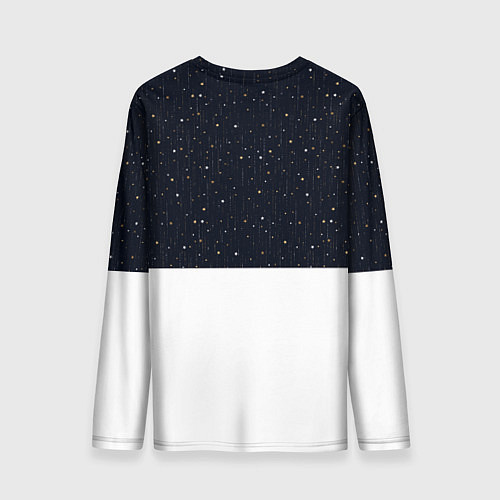 Мужской лонгслив Новогодний Оленёнок Рудольф / 3D-принт – фото 2