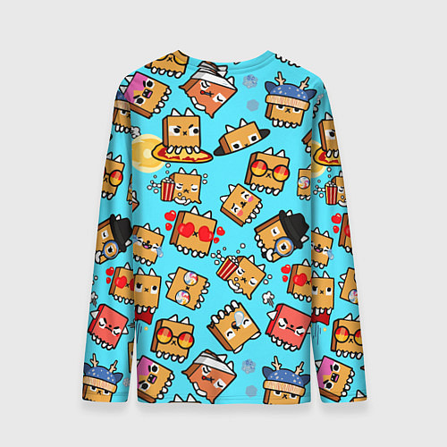 Мужской лонгслив PAPER BAG CAT TOCA BOCA TOCA LIFE WORLD / 3D-принт – фото 2