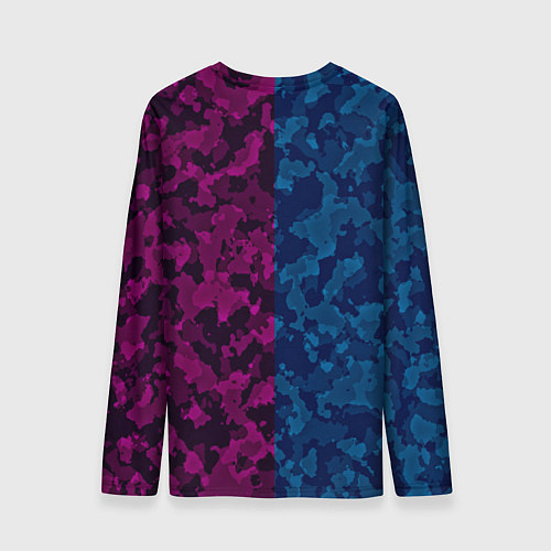 Мужской лонгслив NEON MILITARY НЕОНОВОЕ МИЛИТАРИ / 3D-принт – фото 2